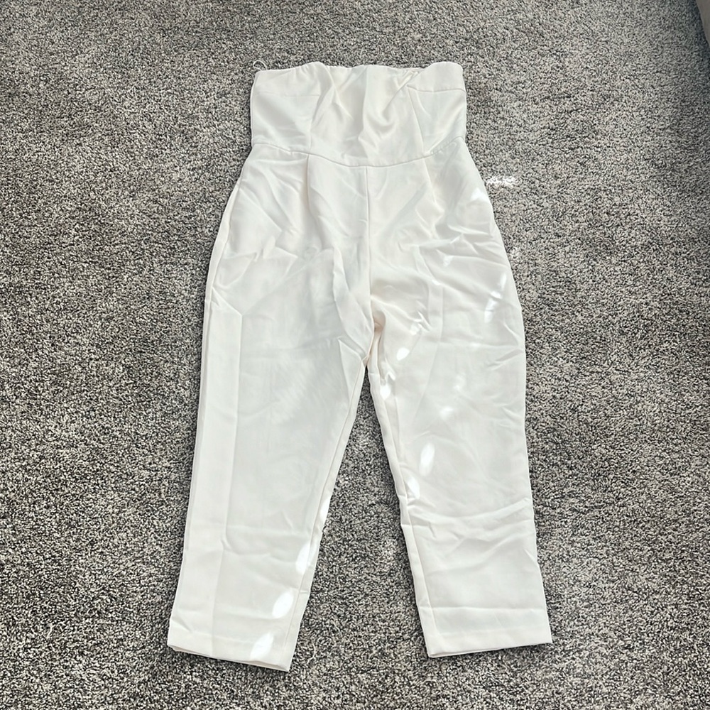 Express - ivory jumpsuit